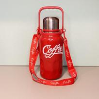 Large capacity Coca-Cola thermos cup 111 stainless steel kettle high value men's and women's outdoor portable sports water cup 1000ml