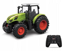 Green Tractor Remote Controlled Rubber Wheels Rc Toy