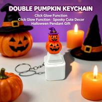 Keyboard Clicker Voice Keychain Light Up Button Sound Pendant Christmas Key Ring  Office Desk Pumpkin