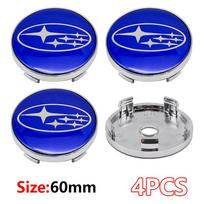 4 vnt. 60 mm automobilio ratlankių centriniai dangteliai Padangų stebulių dangteliai Emblema Subaru XV WRC WRX BRZ FORESTER TRIBECA IMPREZA LEGACY OUTBACK STI