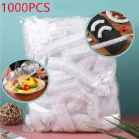 2000/1000/300/100 vnt. vienkartiniai dangteliai maisto konservavimui šaldytuve plastikinės pakuotės maisto užvalkalai batų užvalkalai dušo kepurės dubenys kepurės krepšys 1000pcs white