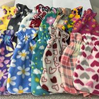 Universal Fleece Hot Water Bottle Cover - Anti-Scald, Cute, Washable, Available in Small & Large gray
