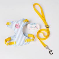 Colorful Pet Vest Type Chest Strap Puppy Leash Anti-free Cute Dog Rope for Small Medium Sized Dogs with 1.5m Traction Rope Puppy XS white
