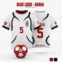 Men's Jersey Japanese Blue Lock Anime Cosplay 3d Print Tshirt Men Women Fashion T shirt O-neck Short Sleeve Tops Tees 2XL white