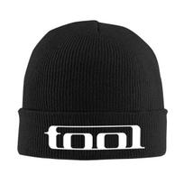 Tool Band Warm Knitted Cap Winter Knit Bonnet Hat Skullies Beanies Hip Hop Caps for Unisex One Size black