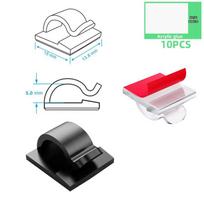 Silicone Cable Organizer Clips for TV & Computer white