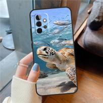 Cute Cartoon Turtles Case For Samsung Galaxy A16 A13 A26 A36 A56 A06 A55 A35 A15 A54 A34 A14 A53 A12 A22 A32 A52 Samsung A72 gray
