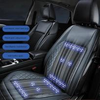 Car Ventilation Seat Cooling Pad Summer Cool Air Seat Cushion With 8Fan16Fan Fast Blowing 12V 3D Spacer Refrigerated Seat Amagi 1pc&Four Seasons gray