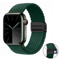 Nylon Bracelet for Apple Watch band 10 9 8 7 46mm 42mm 45mm 41mm Ultra 2 49mm Strap for iWatch Series 6 5 4 3 SE 44mm 40mm Strap S10 42mm-38 40 41mm black