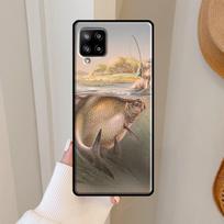 Carp Fish Case For Samsung Galaxy A16 A56 A36 A26 A25 A54 A34 A14 A52 A32 A12 A13 A33 A53 A15 A35 A55 Samsung A33 5G gray