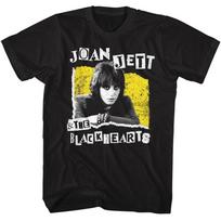 Joan Jett - Išpjovimo stilius - Amerikietiška klasika - Trumpomis rankovėmis vaikiški marškinėliai 140 gray