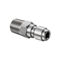 High-Pressure Car Wash Stainless Steel Water Gun with NPT3/8 Quick Connect Adapter and Foam Pot Accessories Stainless Steel NPT 3/8" Small M-Fitting