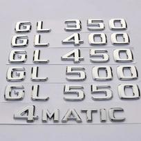 ML GL raidžių serijos automobilio lipdukas Mercedes Benz ML350 ML400 ML450 GL500 GL550 modifikuoti priedai Kėbulo galinės dalies dekoratyvinis AU1 320 gray