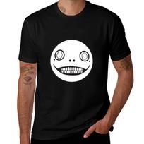 Nier: Automata Emil Mask T-Shirt Classic Graphic Short Sleeve Top 4XL black