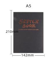 Thick Sketchbook 120 Blank Sheets for Sketching Kraft Cover A4 A5 Sketch Books brown