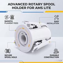 Rotary Spool Holder Replacement for Bambu Lab A1 Mini AMS Lite 3D Printer Yellow Filament Spool Support Smooth Consumable Feeding
