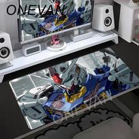 Mouse Pads Gundam Computer Varmilo Keyboard Mouse Pad Anime Gaming Accessories Table XXL Gamer Carpet Desk Mat Non-slip Mousepad 30x60cm gray