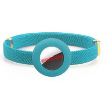 Cute Breakaway Cat Collar Elastic GPS Tracker Kitten Collar with Air Tag Holder Case Adjustable 5-12in Pets Collars for Cats ežero mėlyna spalva