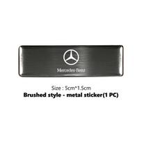Skirta Benz Aliuminio Lydinio Automobilio Logotipui Bagažinės Lipdukas Emblema Dekoracija Lipdukai Priedai AMG Išskirtinis A C E R V Klasė CLA CLS C180 R2 black