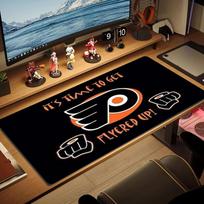 Philadelphia Flyers Art Color Mouse Pad Large Gaming Table Cushion Non-slip Laptop Tablet Big Mousepad XXL Mat Mini PC Playmat With Lock edge 30cmx60cm(11.8x23.6inch) brown