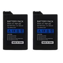 Nauja 3,6 V 3600 mAh PSP1000 baterija, skirta Sony PSP 1000 1001 1002 1003 1004 PSP žaidimų konsolei, įkraunama ličio, įmontuotos baterijos 2Pcs battery blue