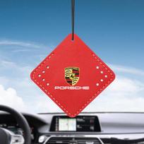 Suede Automobilio Aromaterapijos Pakabukas Ilgalaikis Gaivumas Oro Gaiviklis Porsche Cayenne Panamera Macan Boxster Cayman 718 911 Lipdukas red