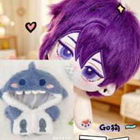 20cm Game Stardew Valley Sebastian Plush Dress-up Cotton Doll Put to Sleep Toys for Children Birthday Festival Gift for Friend no Skeleton gray