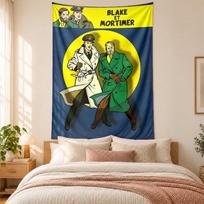 Blake and Mortimer Tapestry highquality for decorating living room bedroom dorm walls ideal as bedroom wallart orholiday gift 100cmx150cm