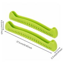Ice Skate Blade Covers Vented Cover Long-Lasting žalia