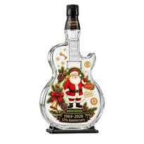 Santa Claus Christmas Guitar Shaped Decanter Xmas Tree Empty Wine Bottle  Party StyleA