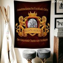 AFC Ajax logo Wall Hanging Printed Fabric Blanket Decorative Tapestries for Bedroom Living Room Home Decor 100cm x 150cm