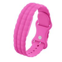 Lightweight Cloud Silicone Band Fitness Tracker Wristband for Google Fitbit Air Daily Workout rožinė raudona spalva