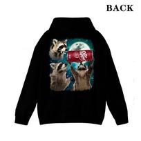 Three Raccoons Dr Pepper Graphic Unisex Casual StreetwearHoodie M black
