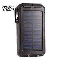 Dual USB DIY Solar Power Bank Case Kits Battery Charger External Box Flashlight juoda