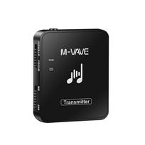 M-VAVE SWS10 2,4 GHz belaidžio ausinių monitoriaus perdavimo sistemos įkraunamas siųstuvas ir Transmitter juoda