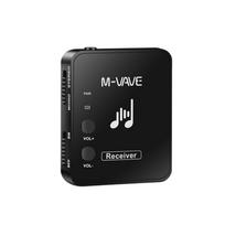 M-VAVE SWS10 2,4 GHz belaidžio ausinių monitoriaus perdavimo sistemos įkraunamas siųstuvas ir Receiver juoda