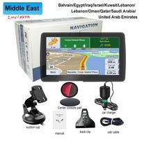 7 colių gps navigacija automobiliniam sunkvežimiui SAT NAV HGV priedai Įrankiai HD Navigator 2024 nemokamas atnaujinimas europos žemėlapis 8GB FM muzika Middle East juoda