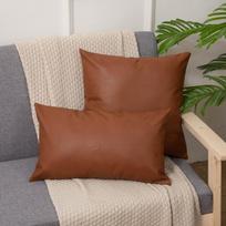 Odinis pagalvėlės užvalkalas juosmens atramai - naudojimui ant sofos ir biure 30x50cm (Pillowcase) kava