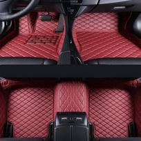 Automobilių pėdų pagalvėlės VW Jetta MK6 2011-2016 Automobilio salono priedai Apsauginis padas Individualus automobilių kilimėliai Automobilinis kilimas vyno raudonos spalvos