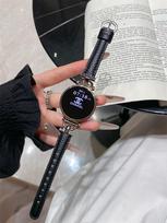 Suitable For Huawei Gt5/4/3 Watch Fit3 Bracelet Xiaomi 8/9Pro Lychee Pattern D-Buckle Soft Cowhide Strap 14mm without connector juoda