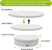 Remote Control Motorized Rotating Display Stand - 360° Electric Rotating Platform | 3-in-1 Sizes balta