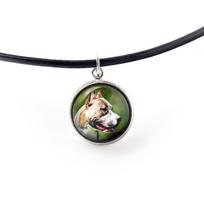 Pit Bull, American Pit Bull Terrier, Pitbull Terrier, APBT - necklace pendant with your photo, handmade, handcrafted jewelry by Art-Dog brand sidabras
