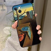 Salvador Dali Painting Case For iPhone 17 Pro Max 15 14 13 12 11 16 Pro Max Plus 12 13 Mini 16e 17 Air Back Cover iPhone 14 Pro black