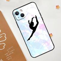 Meilė gimnastikai dėklas iPhone 13 12 11 14 15 16 Pro Max Mini XR XS X Plus silikoninis buferis dangtelis Capa iPhone 14 Plus white