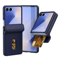 For Samsung Galaxy Z Flip 7 fe 6 5 4 3 Wallet Case with Card Holder Hinge Protection Flip7 Flip6 Flip5 Flip4 5G Phone Cover Galaxy Z Flip5