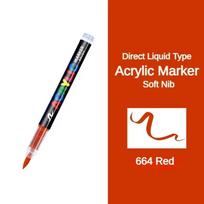 GUANGNA 5/1 PCS 16 Colors Direct-liquid Acrylic Paint Pens Brush Marker Pen for Rock Painting DIY Stationery School Art Supplies