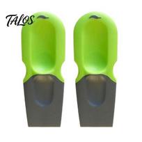 Thumb Scraper, Non-Stick Non-Slip Grip, Durable Plastic Kitchen Cleaning Tool, for Removing Labels Stains on Pots Glass Ceramic Tiles 2pcs green
