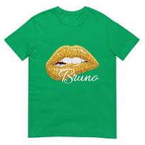 Cute Bruno Lover Golden Lips Unisex Unisex TShirt 4XL yellow