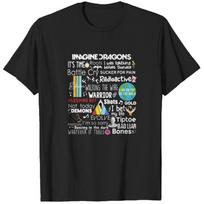Įsivaizduokite Imagine Dragons Anthem dainos marškinėlius, Imagine Dragons Loom Tour 2024 marškinėlius, Roko grupės koncertų marškinėlius, IM prekių klasikinį marškinėlį M gray