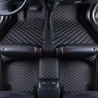 Individualūs 3D automobilio kilimėliai Mercedes Benz E klasės W211 W212 W213 2019-2023 m. Interjero aksesuarai Dirbtinė oda BS3 E W212 2009-2013 black